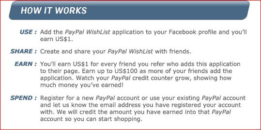 paypal wishlist working